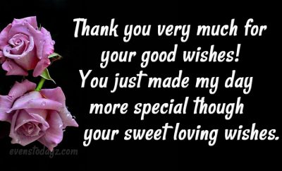 thank you for your wishes