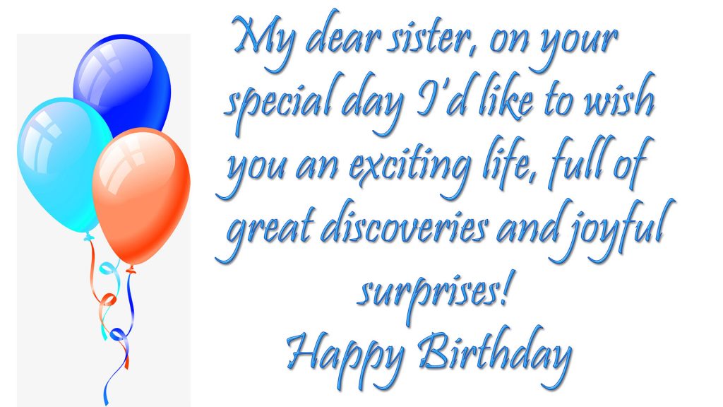 Birthday Wishes For Sister Images | Happy Birthday Sister