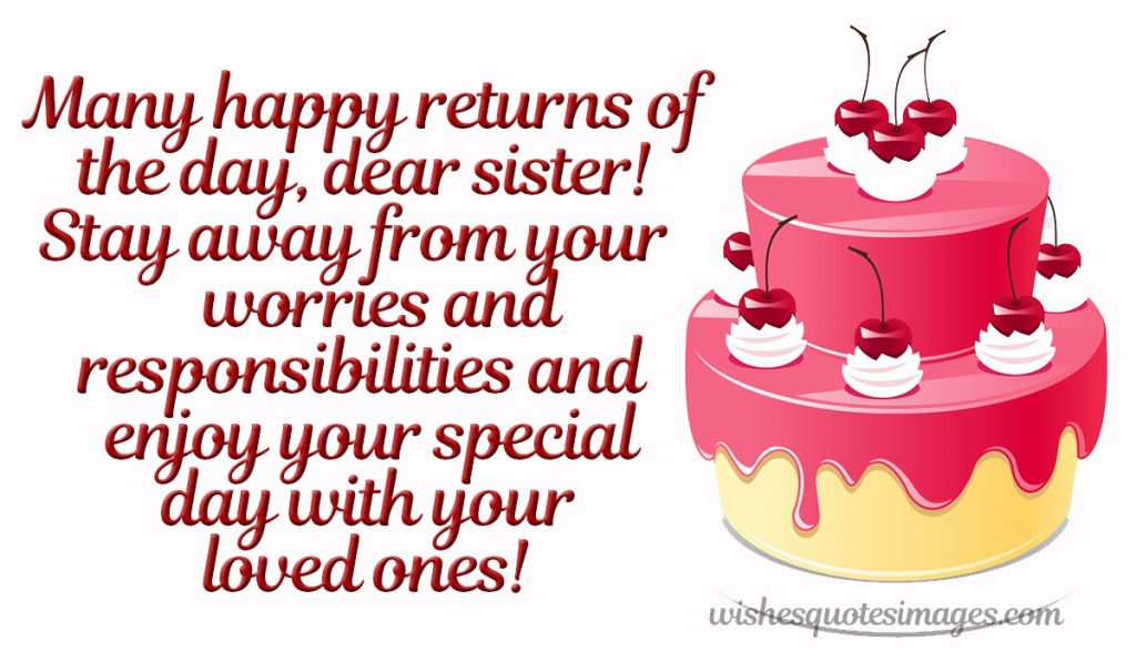 happy birthday wishes for sister image