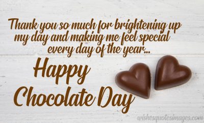 chocolate day message