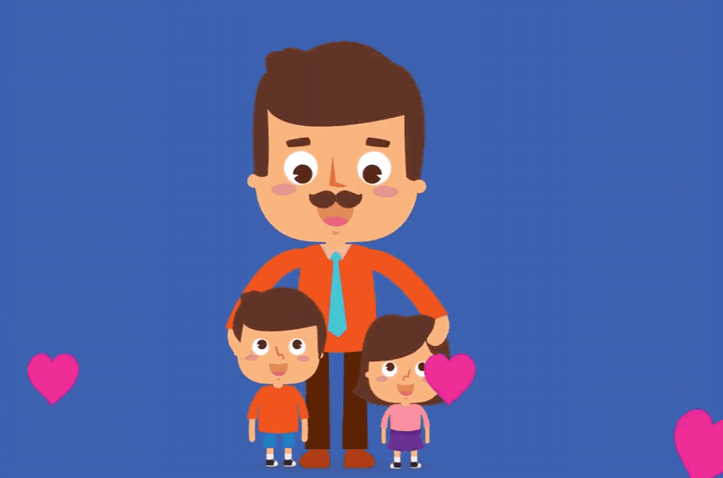 lovely fathers day animated image