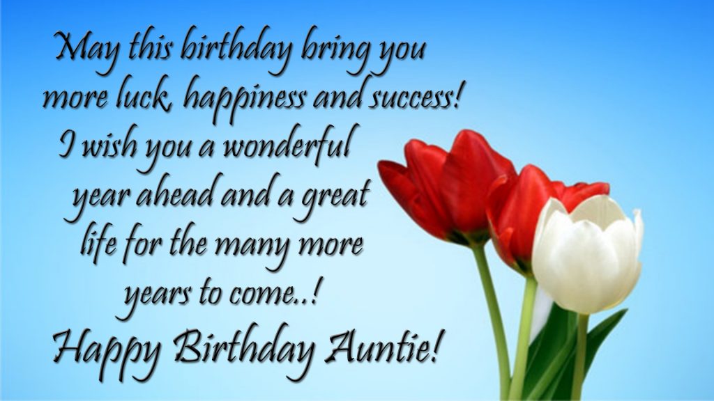 birthday message for auntie hd image
