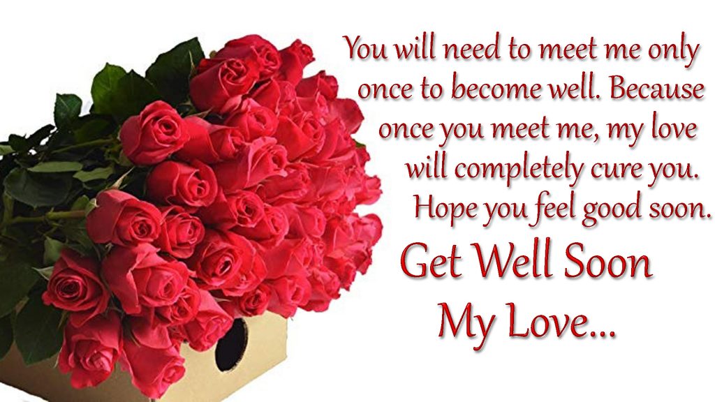 get well soon my love wishes image