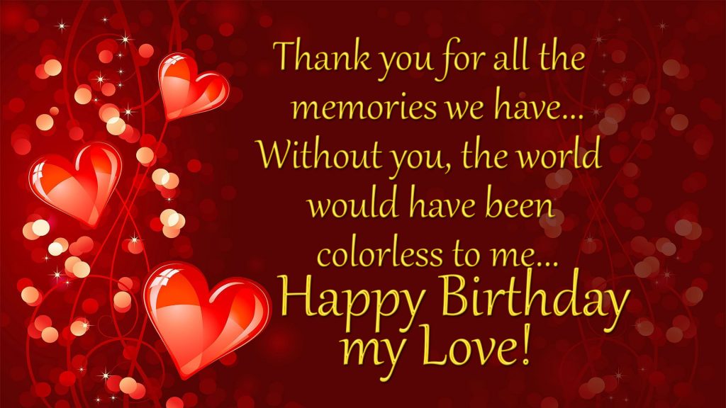 birthday wishes for love image