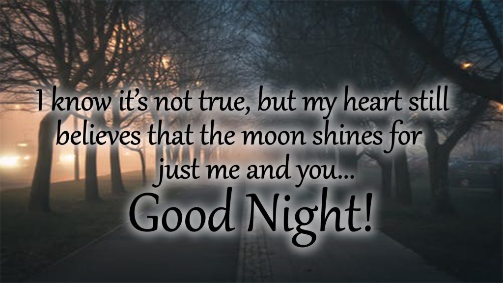 good night message picture