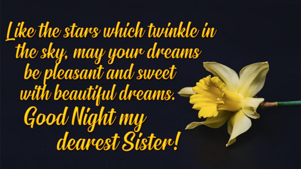 good night dear sister image