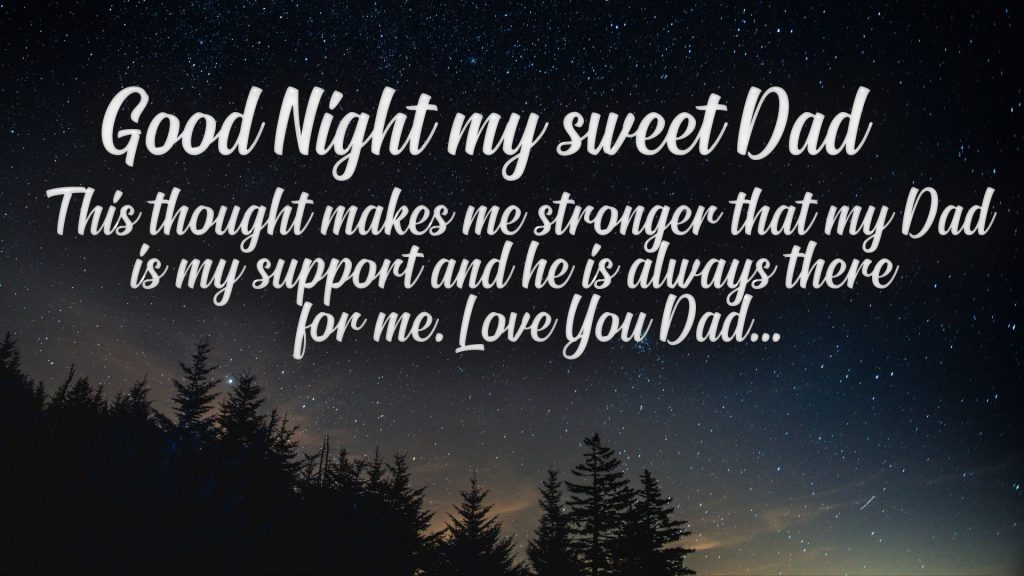 good nite messages and wishes for dad