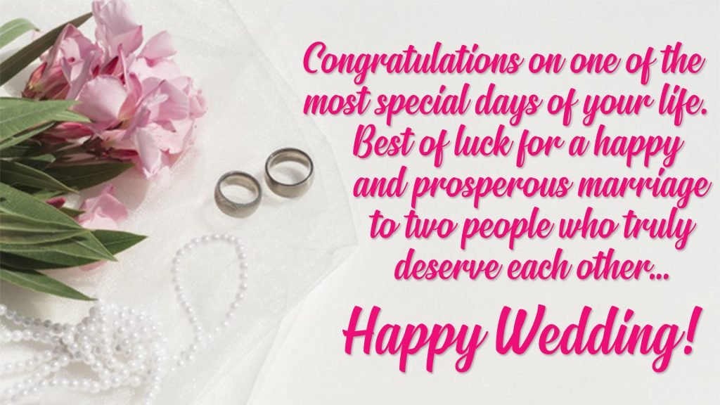 Happy Wedding Wishes & Messages For Everyone | Marriage Greetings