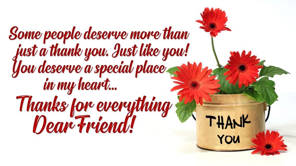 thank you wishes for friend image