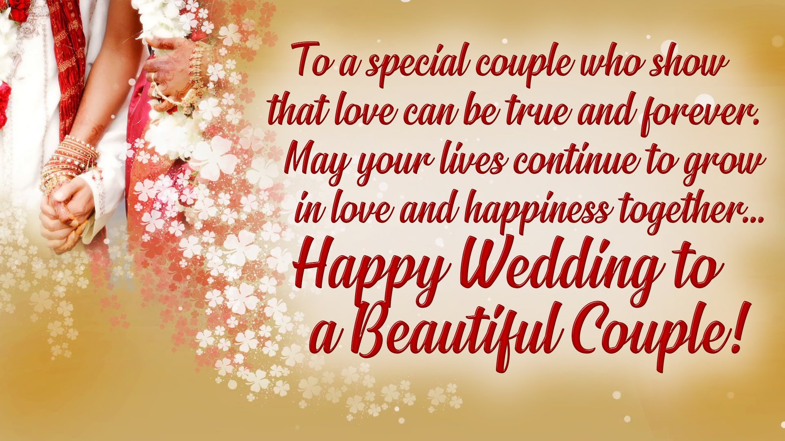Happy Wedding Wishes &amp; Messages For Everyone | Marriage Greetings