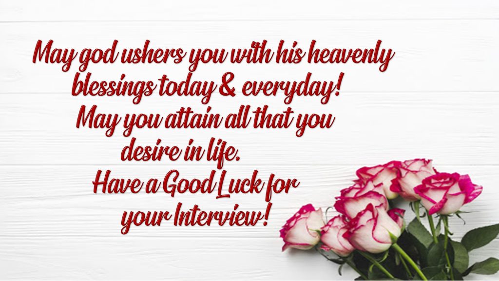 best wishes for job interview image