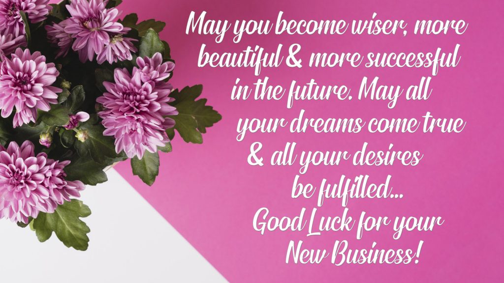good luck wishes for new business