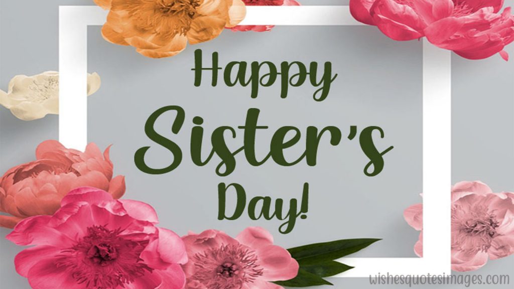 happy sisters day wishes image