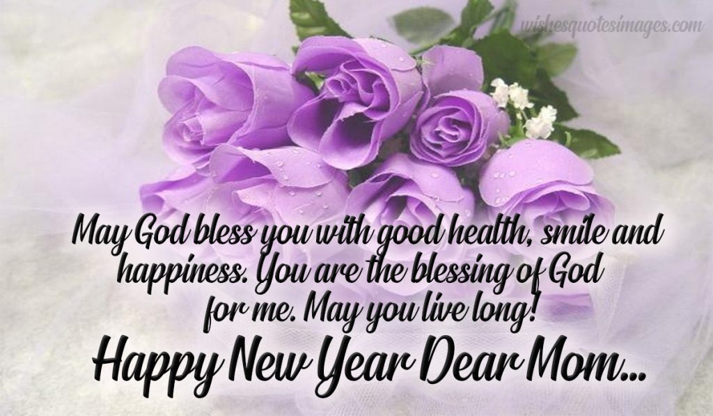 new year wishes for mother image