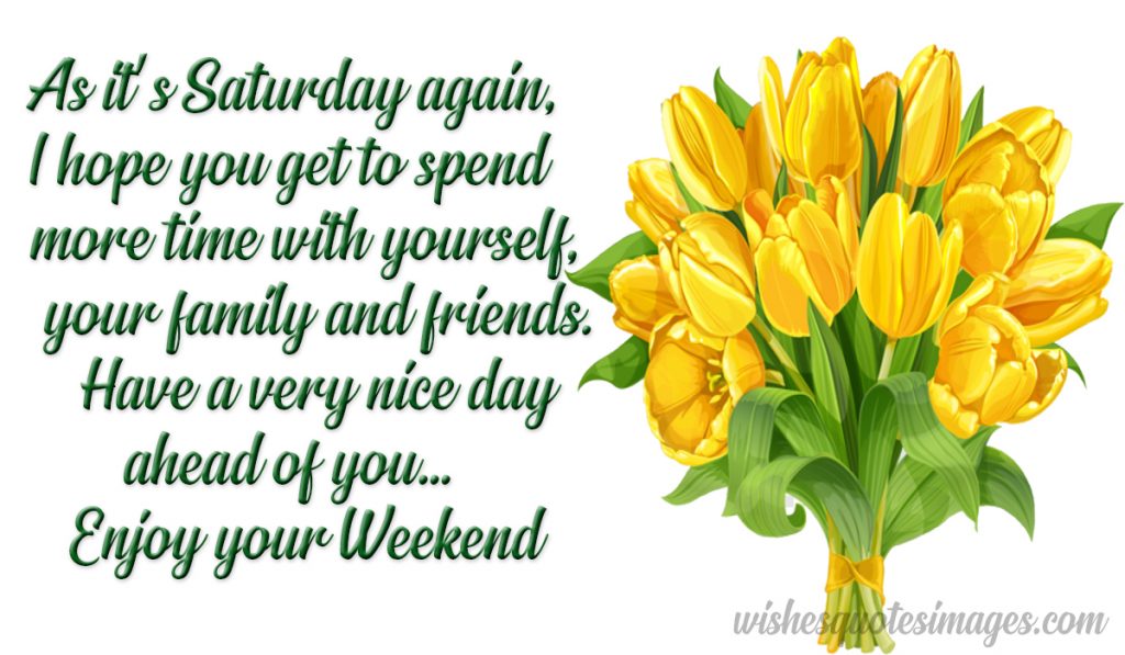 happy saturday message wishes image