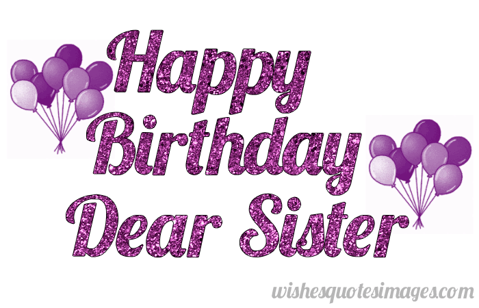 birthday wishes for sister animation