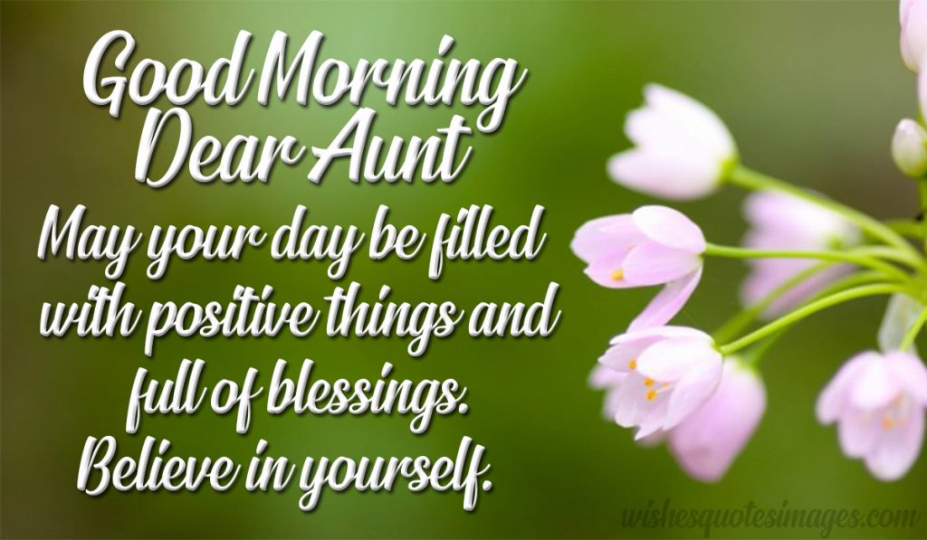 good morning aunt wishes image