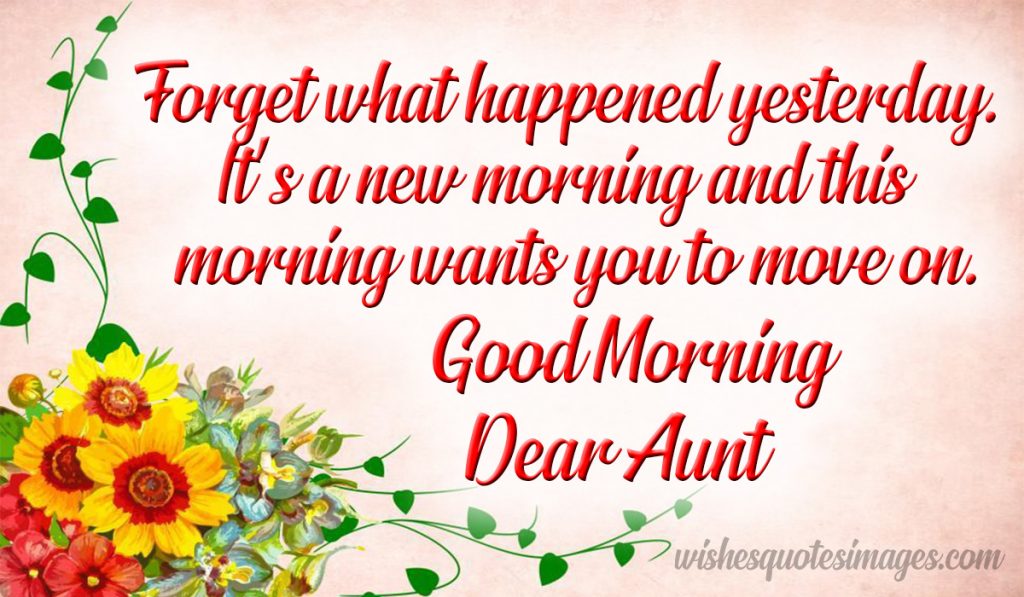 good morning wishes for aunt