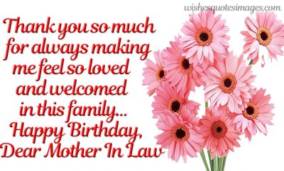 birthday wishes for mother inlaw image