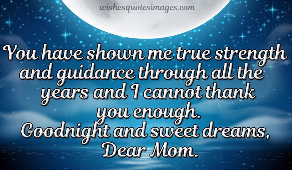 good night messages for mom