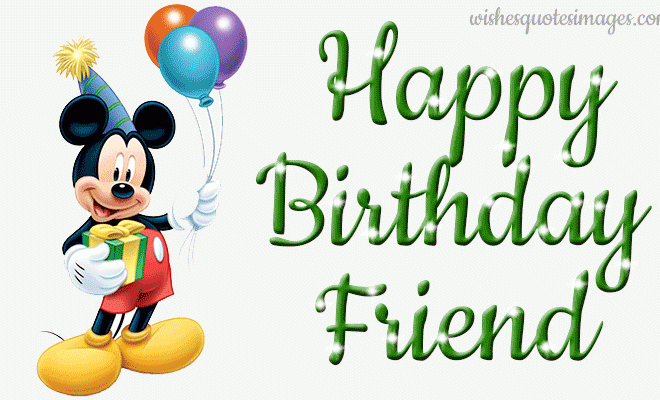 Happy Birthday Friend GIF Images With Wishes & Messages