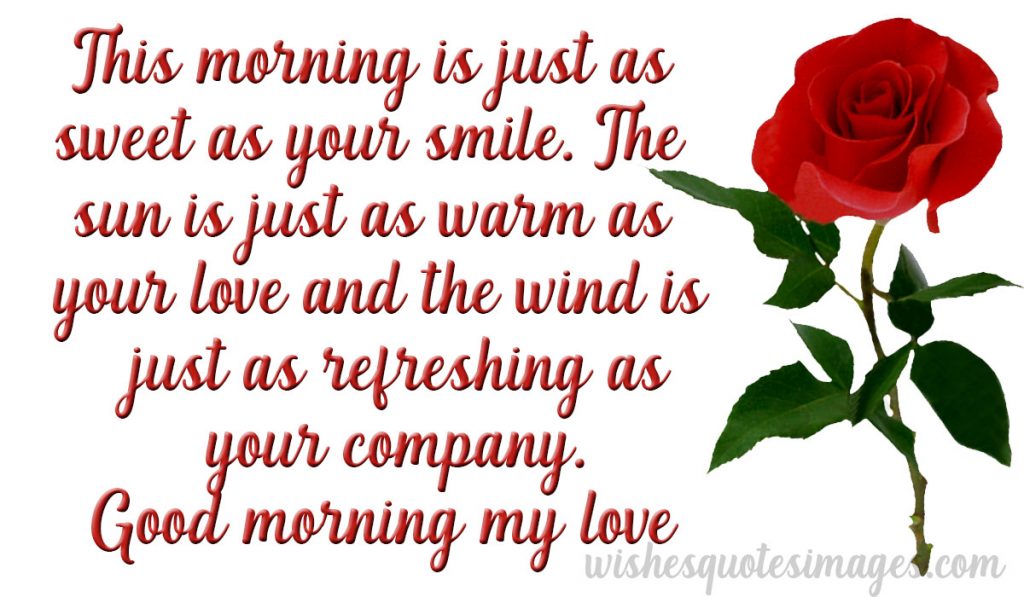 good morning love message