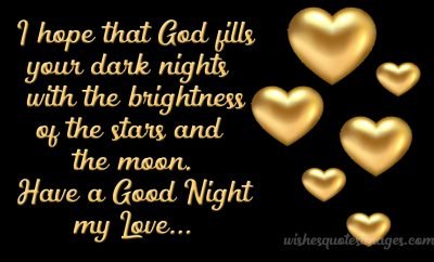 good night messages for him