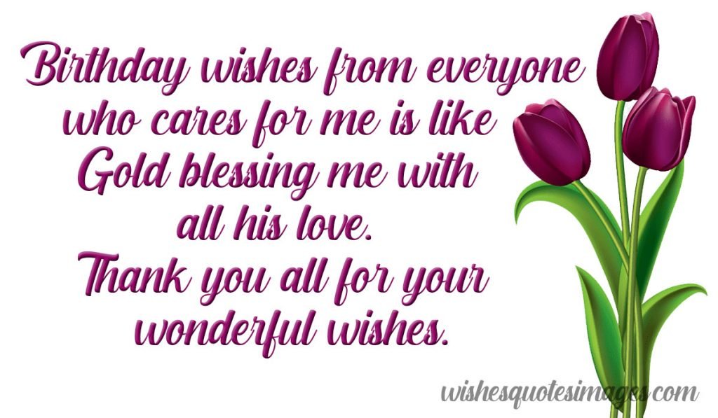 Thanks For Birthday Wishes & Messages | Birthday Wishes Reply