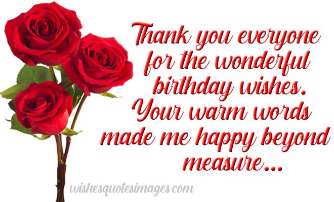 Thanks For Birthday Wishes & Messages | Birthday Wishes Reply