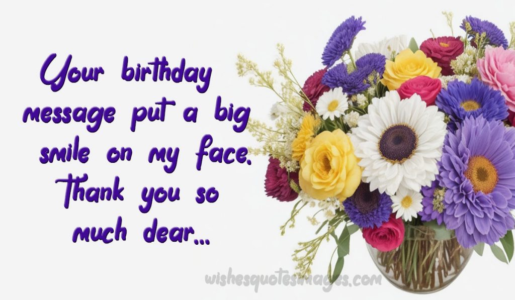 thanks for birthday wishes image