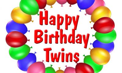 happy birthday twins image