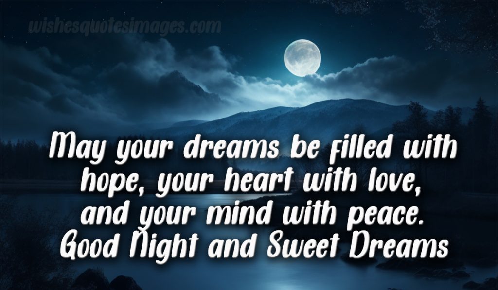 sweet good night image wishes