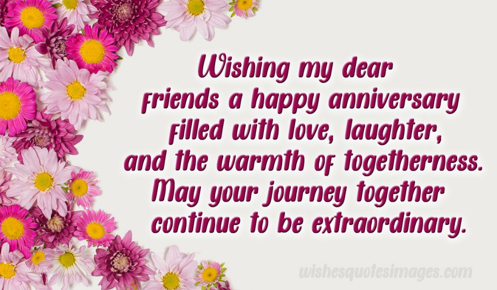 anniversary greetings for friend