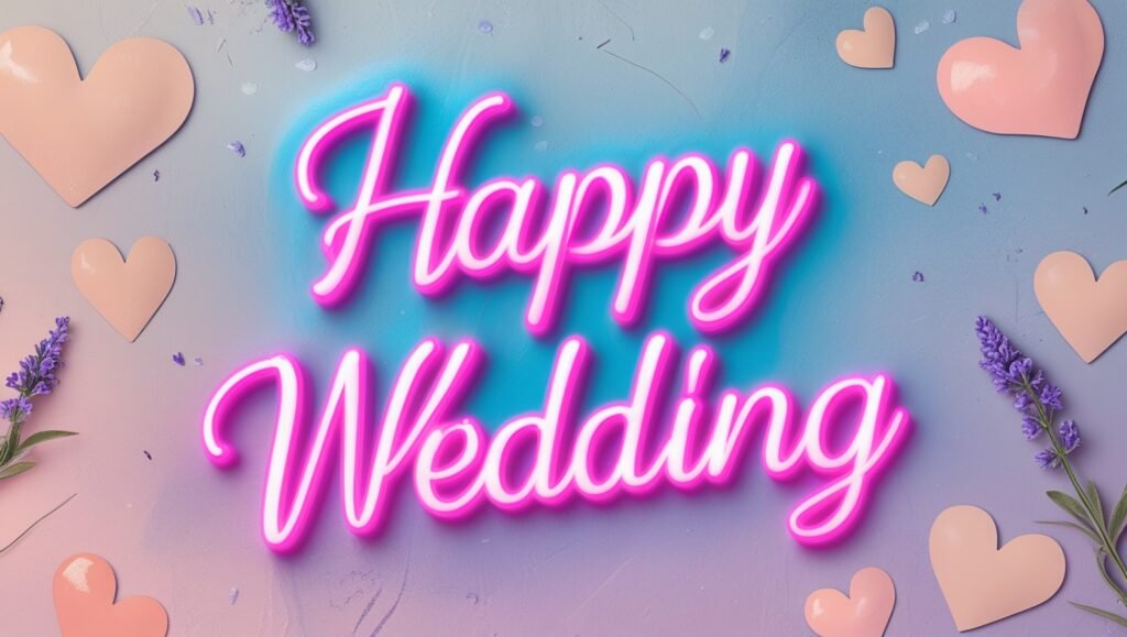 happy wedding card