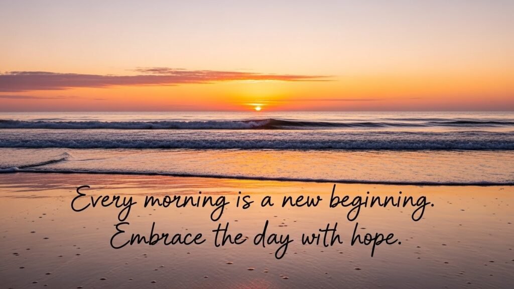 good morning image with quote