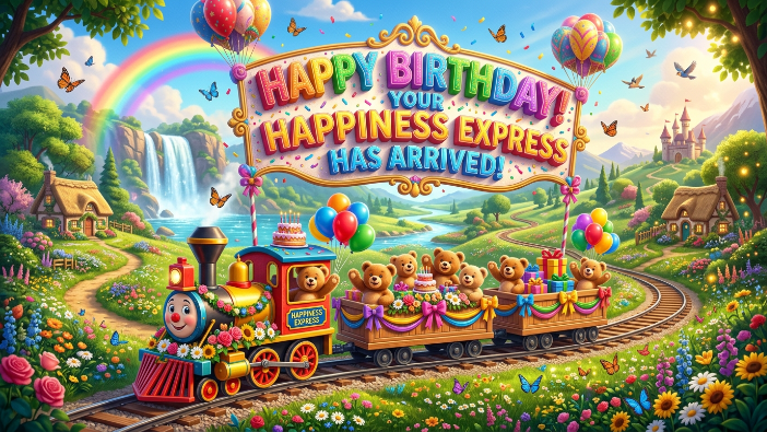 happy birthday train