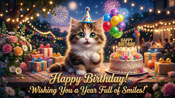 kitten birthday image